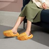 2Piece Simulation Foodie Bread Burger Anti-Slip Plush Warm Cotton Slippers Elf Shoes ,Type A(M) 2