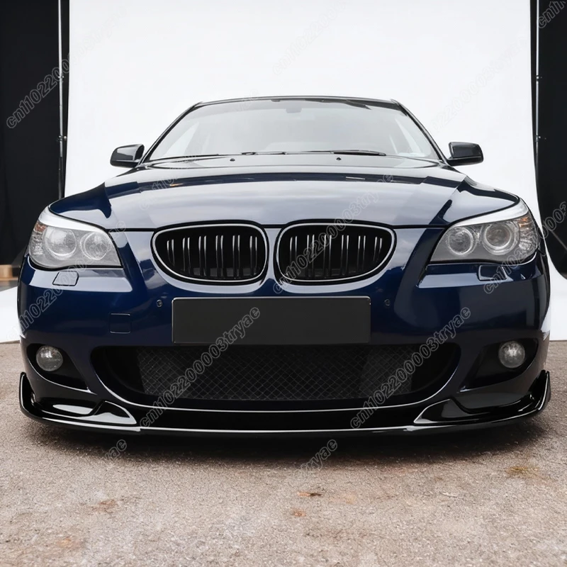 BMW 5 시리즈 E60 E61 M 스포츠 2005 2006 2007 2008 2009 2010 자동차 프론트 범퍼 하단 립 가드 스포일러 립 스플리터 바디 키트