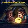 Creative and Cute Silicone Pat Light USB Charging Bean Duck Night Light Atmosphere Light Bedroom Bedside Ornament Rechargeable 6