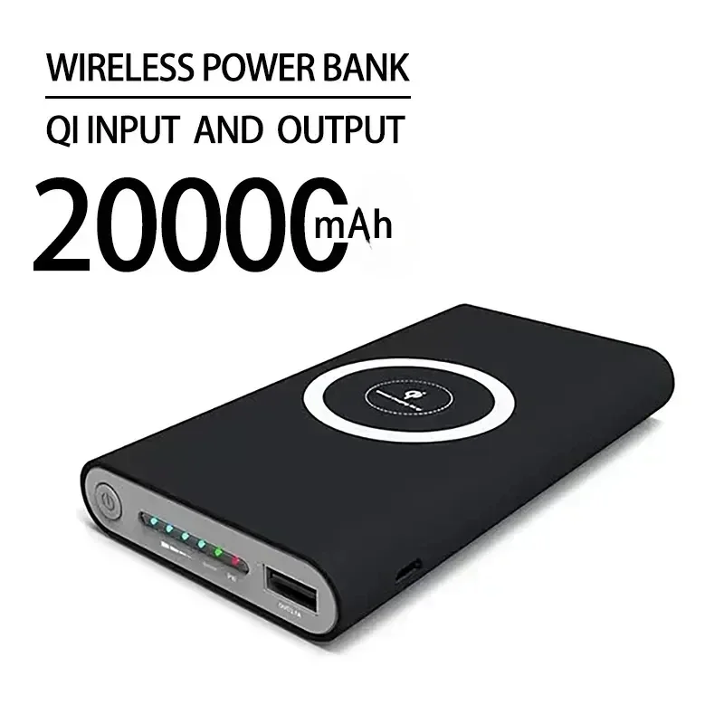 20000mAh Power Bank Wireless Portable Charging 2 USB Phone ExternalBattery ChargerPoverbankfor Iphone and Android+Free Shipping 1 S4c5692df63844a399176d021758f4d941