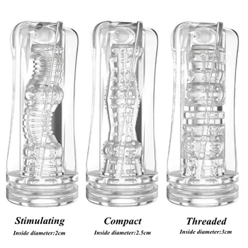 Male Masturbators for Men Vagina Vacuum Pocket Pussy Vaginator Endurance Exercise Masturbation Sex Toys Vibrator Masturb Cup 2