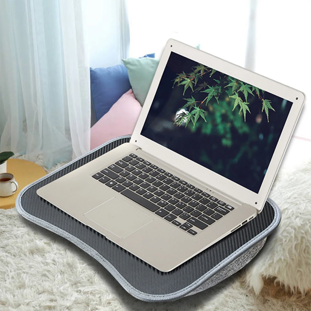 Laptop Lap Desk with Soft Pillow Cushion Portable Laptop Desk Multifunctional for Work Game