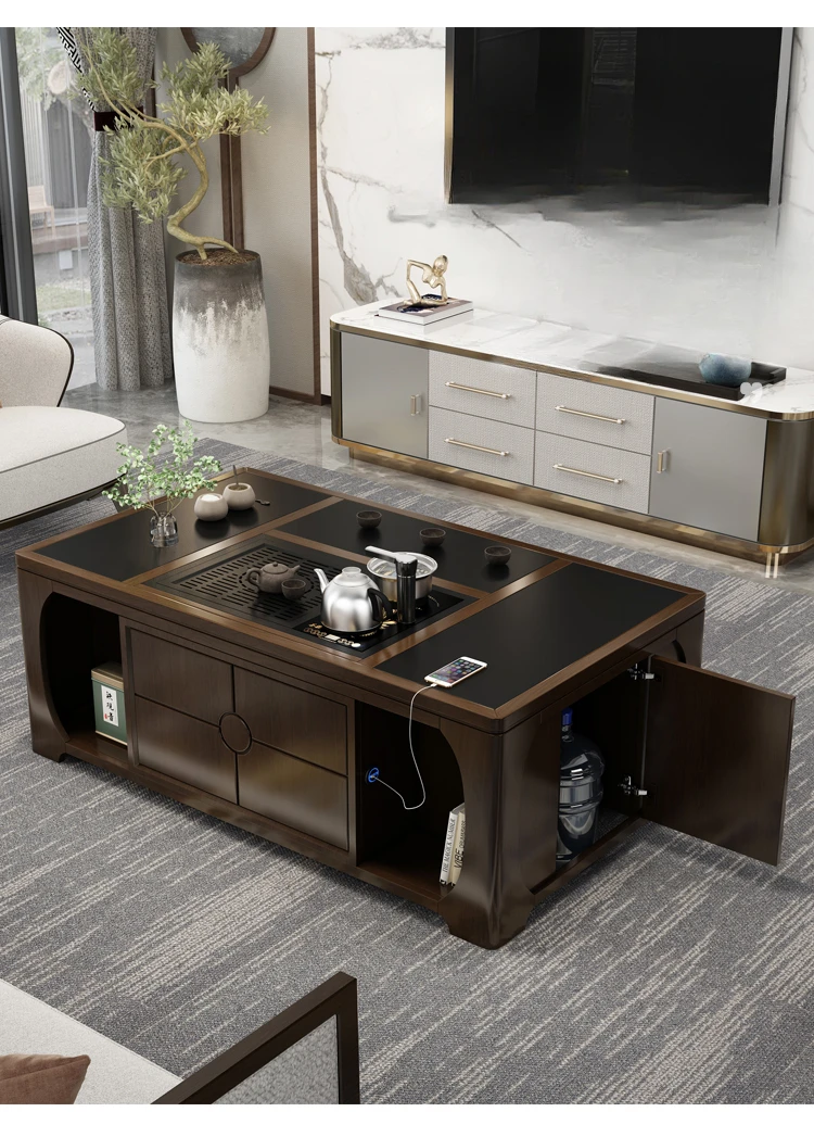 

Lifting Kung Fu Tea Table Home Living Room Intelligent Automatic Tea Table