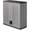 Cabinet-Resin Construction for Wall Mounted Garage Storage, 30.25" Organizer, Silver/Platinum 1