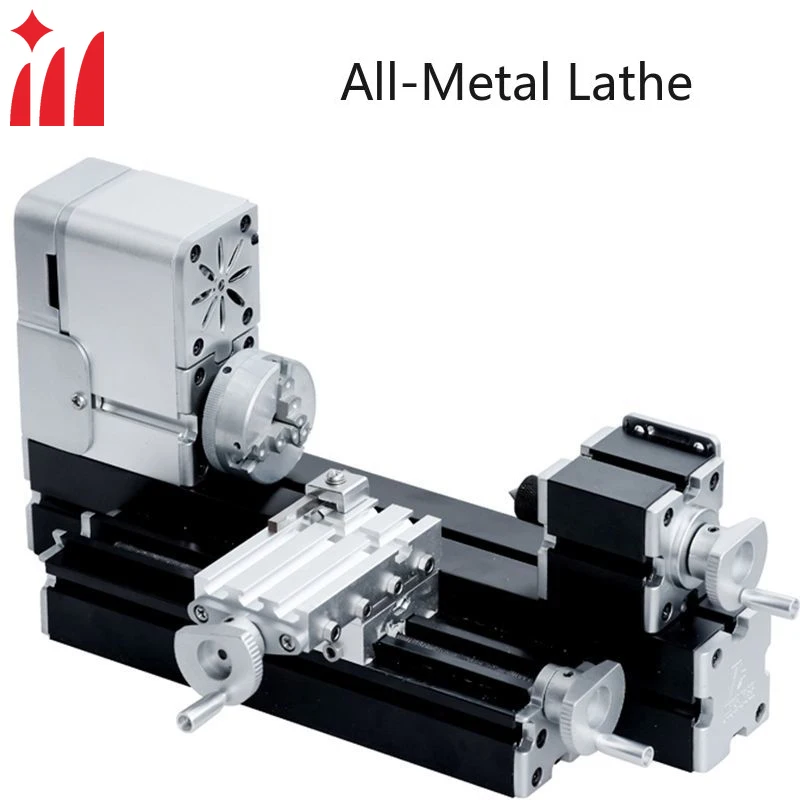 

ZR Mini Micro Mechanical Metal Lathe Machine Tools with Base for Carpentry in Wood, Soft Metal, Plexiglass, Plastic, etc