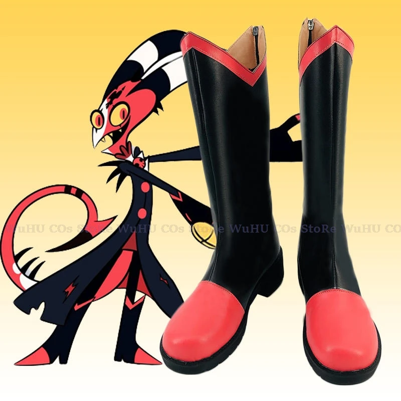 Hazbin Lucifer Cosplay Hotel Vox Cosplay Vox Shoes Vox Blue Black Shoes Damen Herren Leather Boots Black Cosplay 25 Hazbin Lucifer Cosplay Hotel Vox Cosplay Vox Shoes Vox Blue Black Shoes Damen Herren Leather Boots Black Cosplay 25