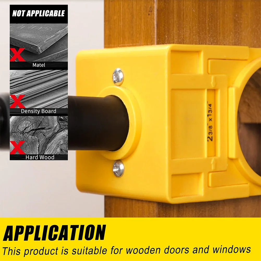 Sonew Door Lock Installation Kit – Hole Saw & Template For 1‑3/8" To 1‑3/4" Wood Doors