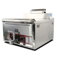 Gas Fritter Machine GF-17L Single-Cylinder Deep Fryer 17 Liters Temperature Control Fried Chicken French Fries Machine. 1