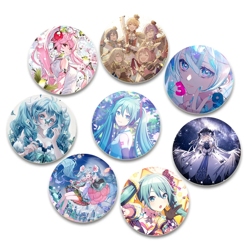 

Hatsune Miku Cartoon Figure Brooches Cosplay Singer Exquisit Badge for Collar Backpack Hat Accessory Handmade Enamel Pin Gift