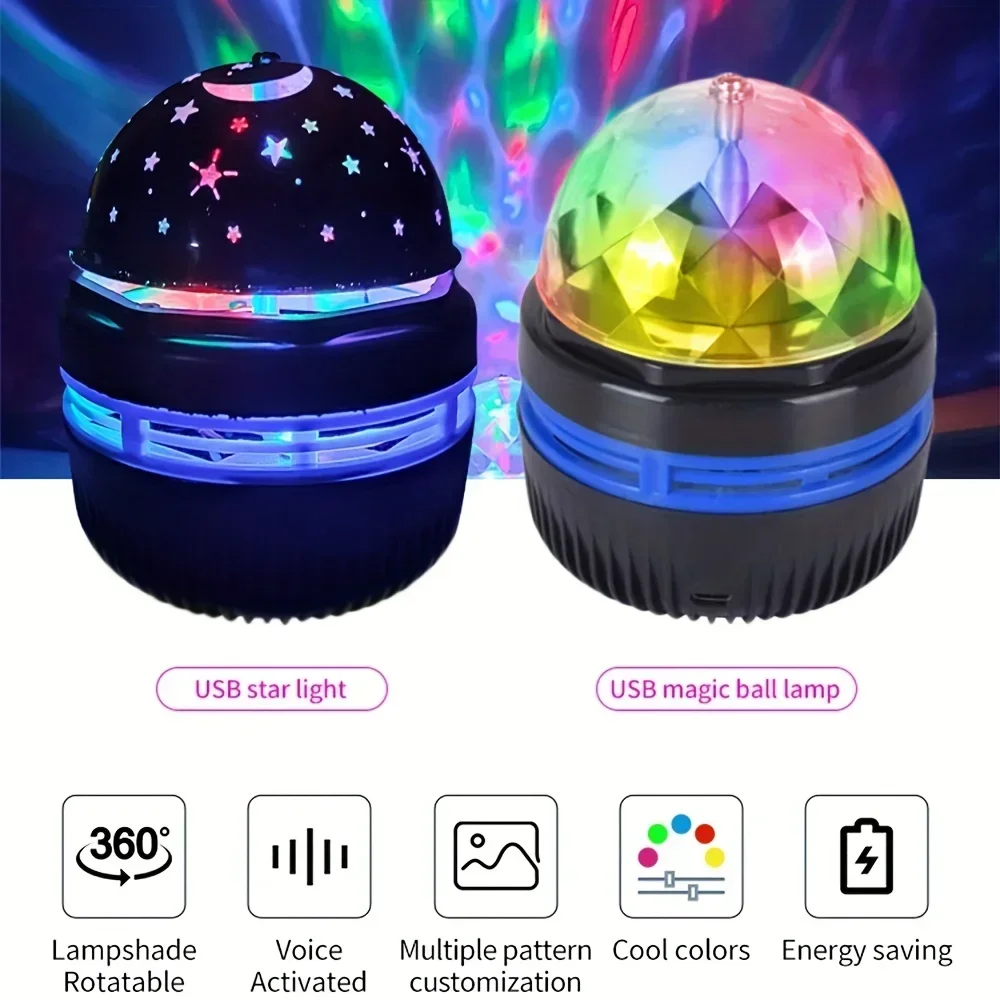 Galaxy Starry Sky LED Projector USB Powered Remote Control Night Light 5