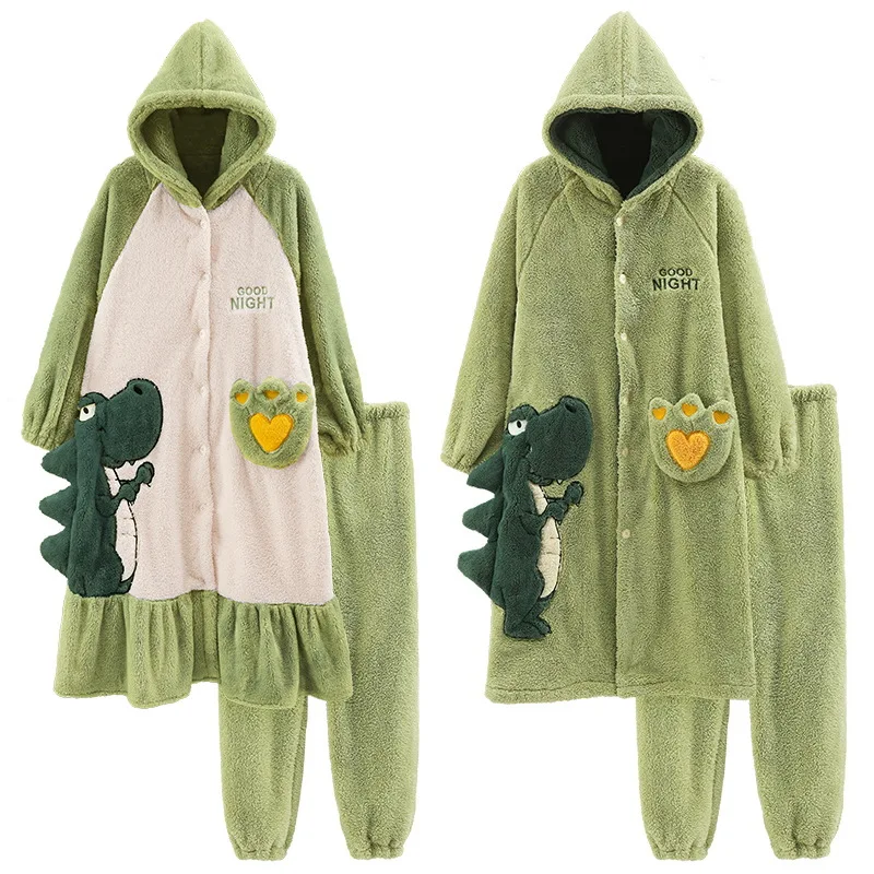Ontdek de fabrikant winter schattige meisje pyjama set van hoge