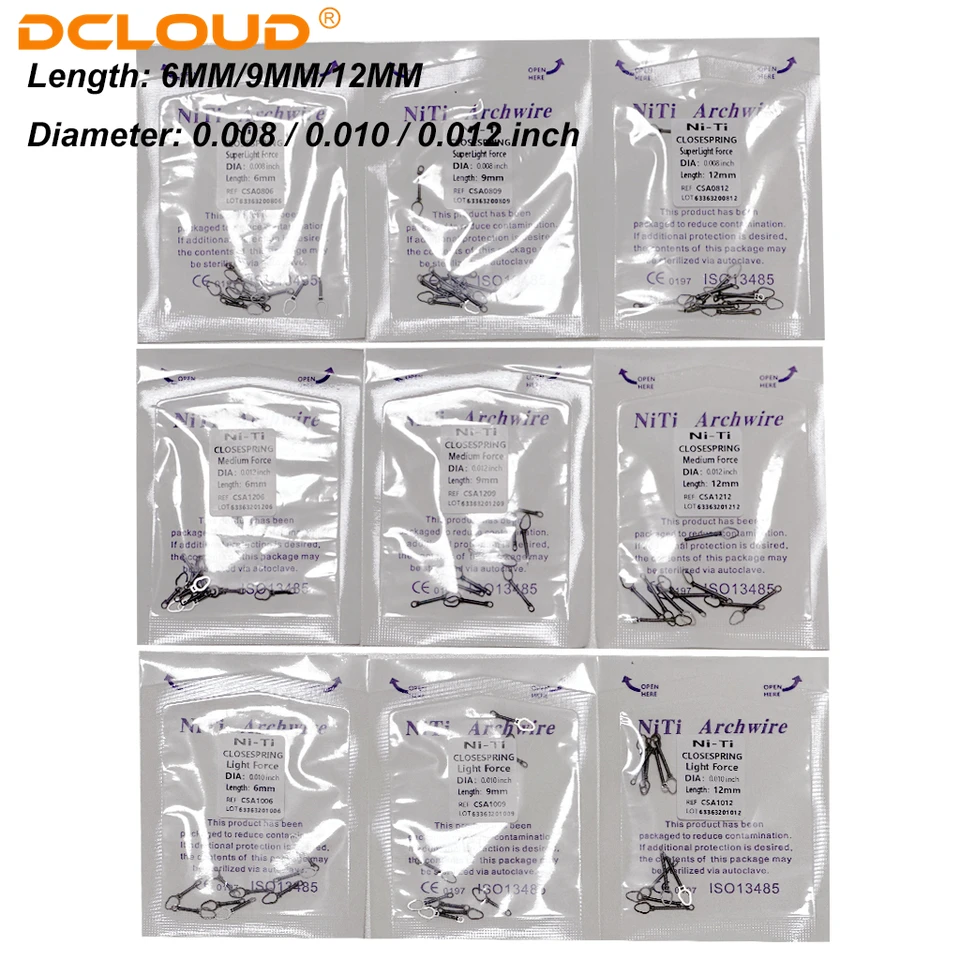 Rotolo Di Molla Elica Aperta In Niti Per Ortodonzia - Diametri - Foto 11