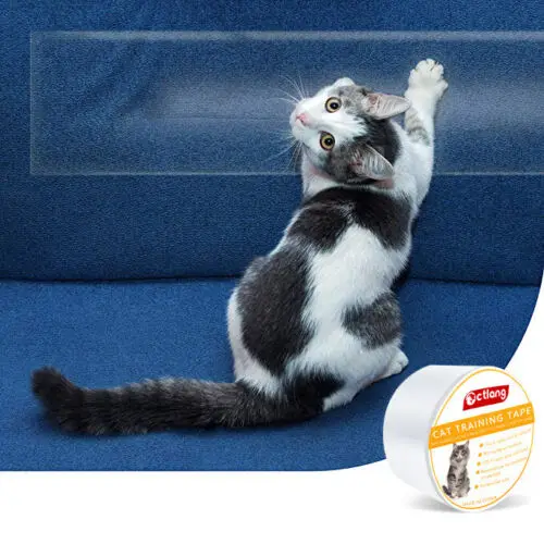 2.5inch Wdith Anti-Scratch Cat Training Tape Strong Rubberized Furniture Sofa Couch Protector Clear Film Sticker Self-Adhesive