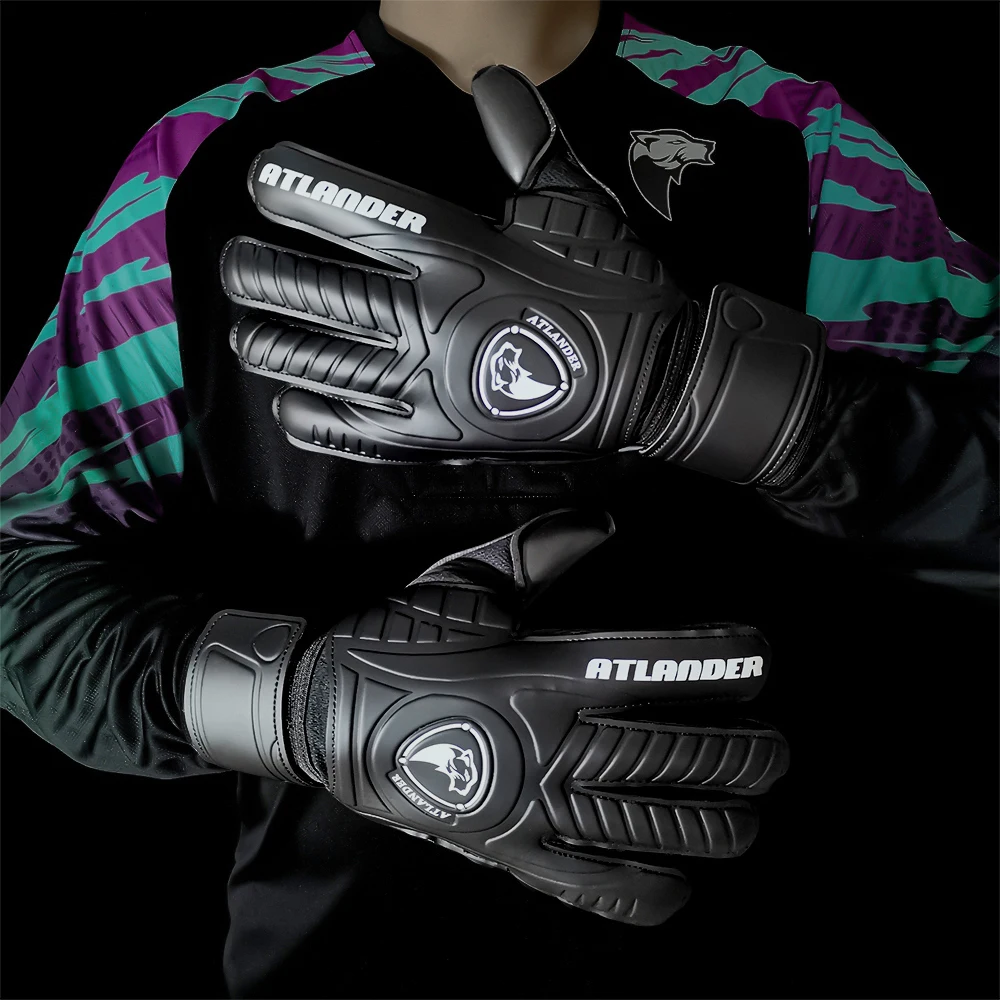 Kids Adults Finger Protection Goalkeeper Gloves Football High Quality Latex Guard Soccer Strong Grip Fingerave Save Goalie Glove soccer goalkeeper gloves goalkeeper gloves