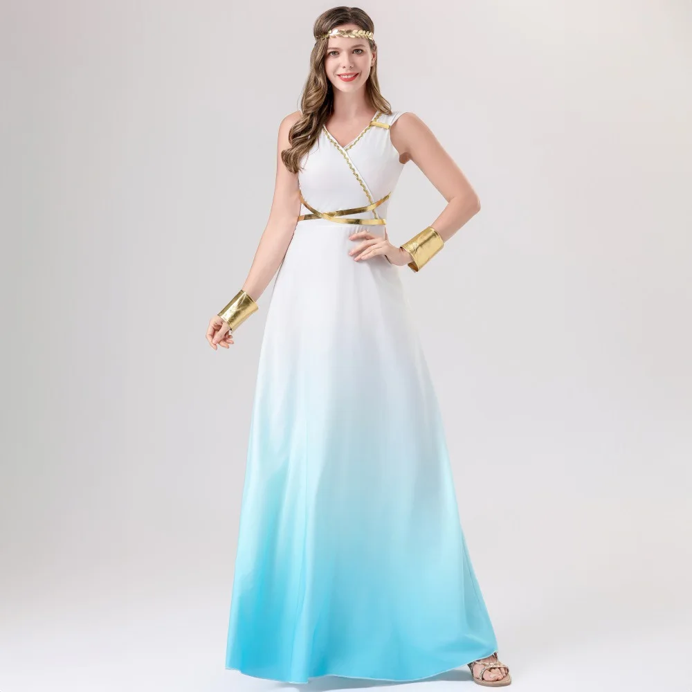 Robe Longue de Déesse Grecque Sexy – photo 4