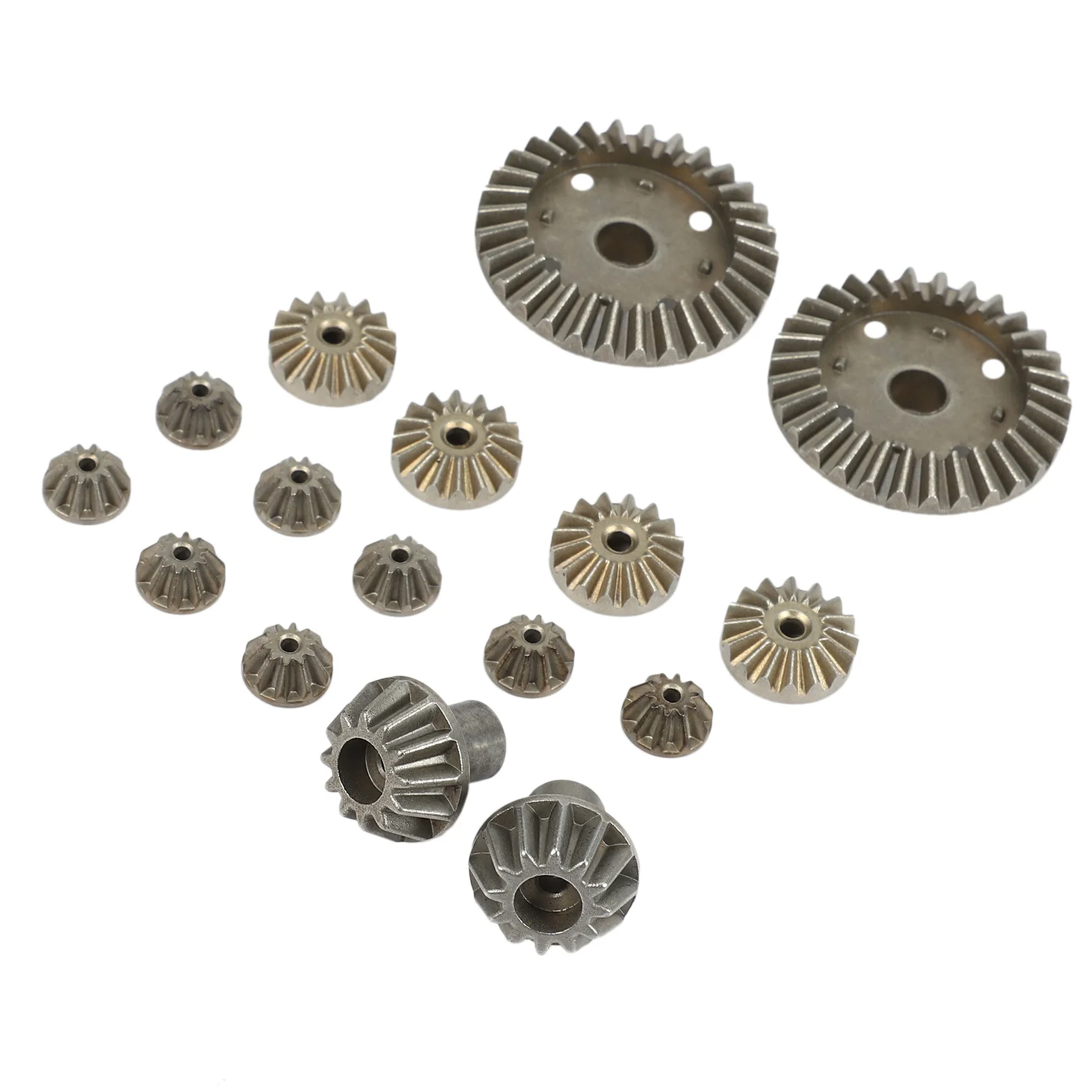 

Upgrade Metal Gear 30T 16T 10T Differential Driving Gears for Wltoys 144001 12428 12429 12423 12429 RC Car Spare Parts,16 Pcs