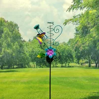 Solar Peacock Lamp Wrought Iron Hollow Feather, Outdoor Courtyard Crack Ball, Lawn Lamp 1