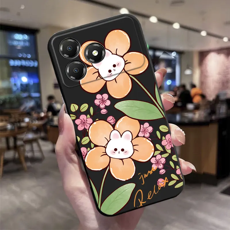 Cute Cartoon Pattern TPU Soft Silicone Back Phone Case