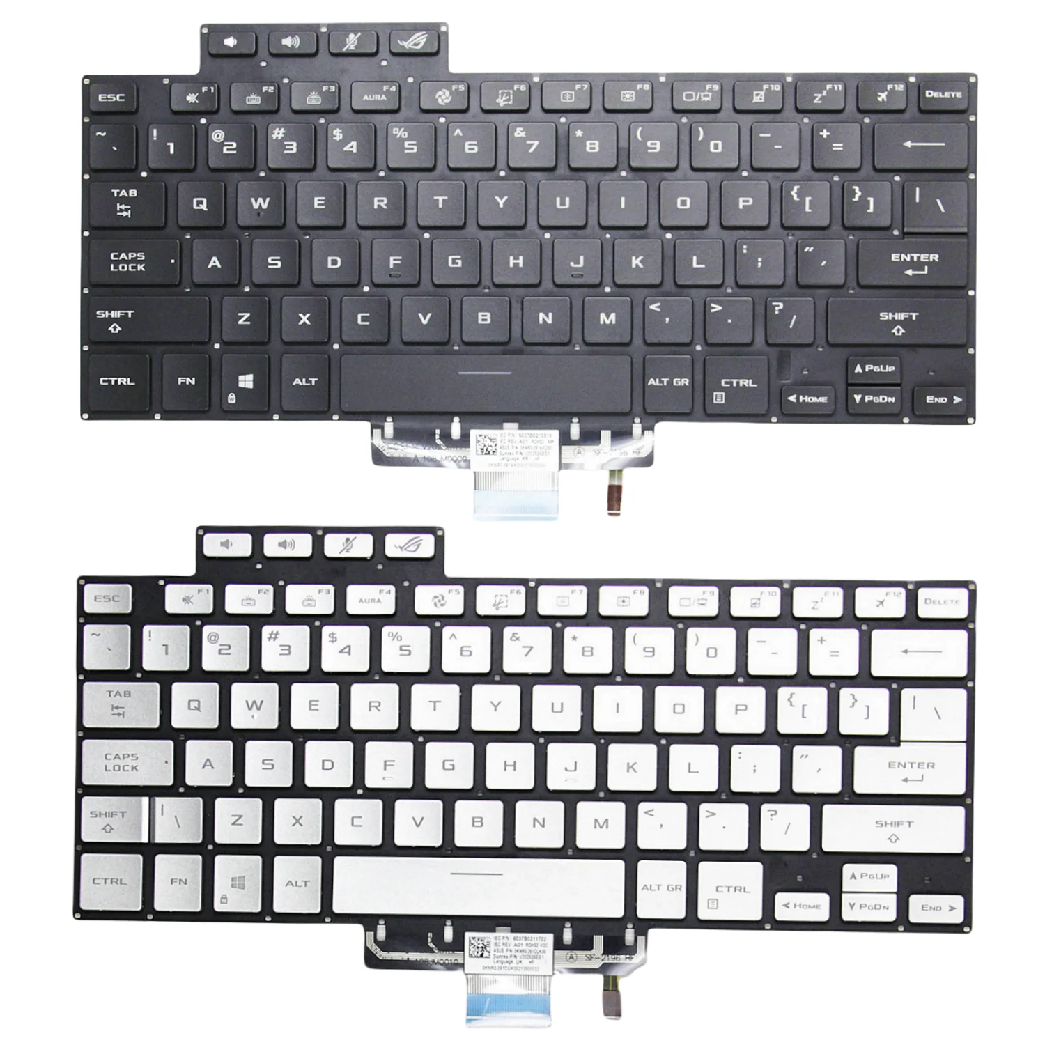 Inglês Teclado para Notebook para Asus Zephyrus Rog 16 G16 Ga503 15 Gu603 Gu603h Novo us ru
