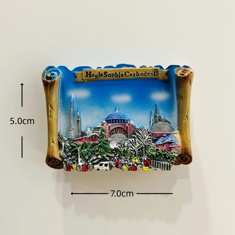 Magnete Frigorifero 3D Efeso Turchia - Souvenir Turistico In Resina, Decorazione Casa Cucina - 2