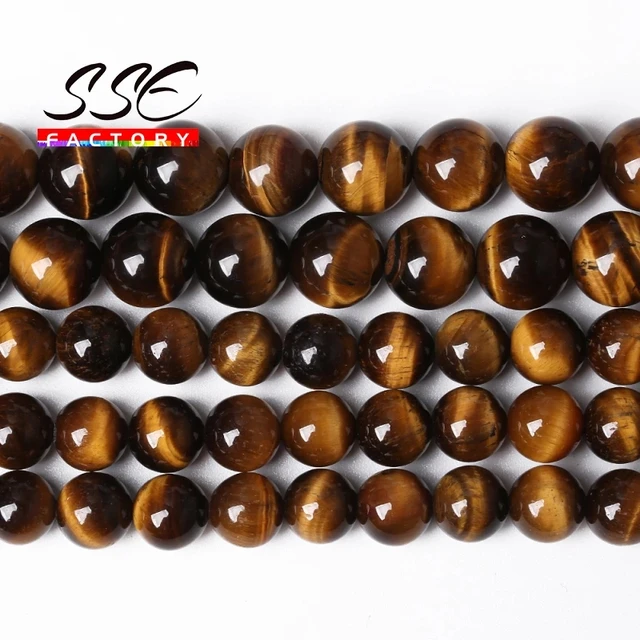 5A Quality Natural Stone Blue Tiger Eye Beads Round Loose Beads 6 8 10 12mm For Jewelry Making DIY Charm Bracelet 15