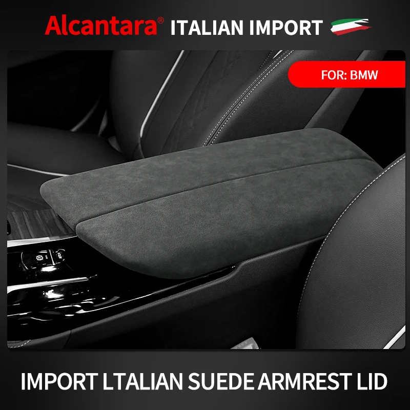 Автомобильный подлокотник из алькантары, крышка панели для BMW 5 серии F07 F10 F90 F11 F18 G30 G31 G38 6 серии F06 F12 F13 G32 2011-2023