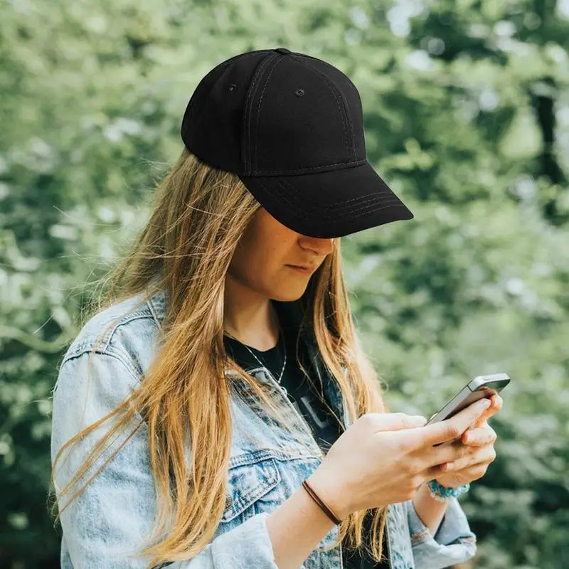Ponytail Baseball Caps Cotton Baseball Caps Ponytail Adjustable Hat High Messy Bun Trucker Hat Blank Breathable Sun