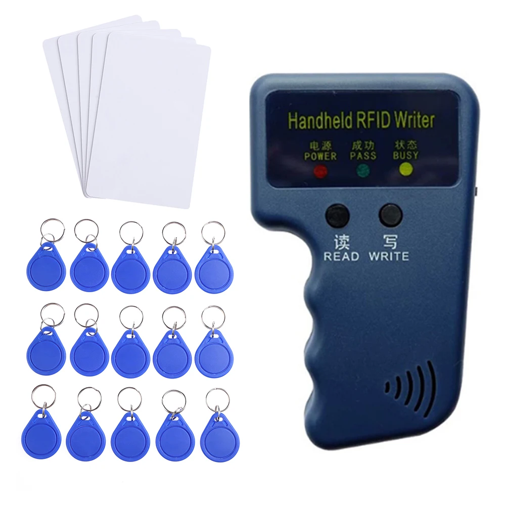 

RFID Duplicator Card Reader 125KHz EM4100 Copier Video Writer Reader Programmer T5577 Rewritable ID Keyfobs EM4305 Tags Card