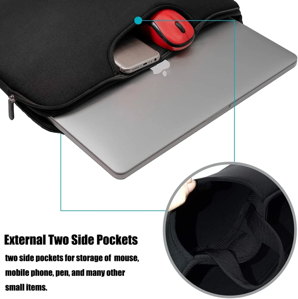 polegada notebook caso para macbook computador carry saco do portátil luva maleta
