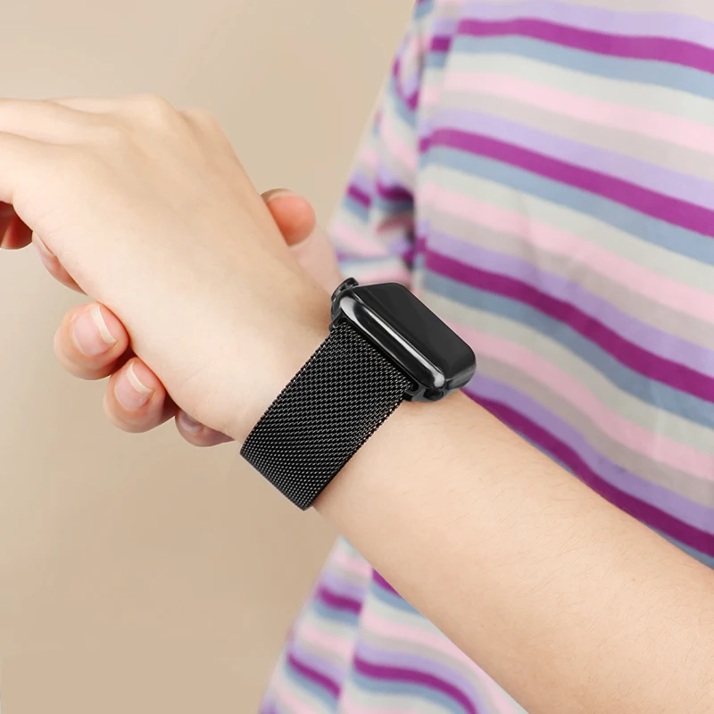 Milanese Loop Strap for Apple Watch Band 44mm 45mm 49mm 40mm 41mm 42mm 38mm Bracelet Iwatch Series 9 8 7 6 SE 5 4 3 Ultra 2 49mm