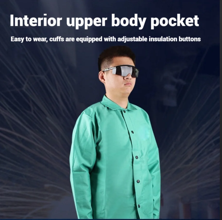 Cotton FR Flame Retardant Coverall Fireproof Workwear Jackets With Protective Welder Trousers Heat Resistance Safety Shirts