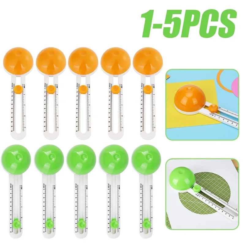 5pcs Round Cutting Knife Model Patchwork Compass Cutter Round Circle Cutter Circular Paper Scrapbooking Cards Cutters