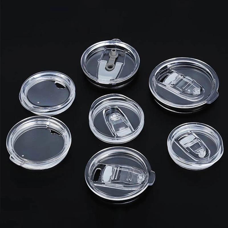 Universal Splash and Spill-Proof Plastic Cup Lid - Secure Fit