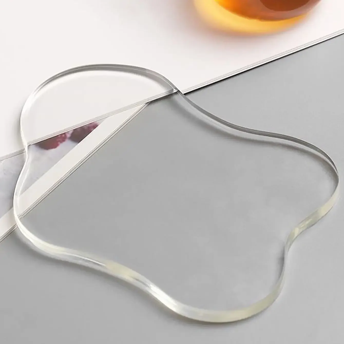 1pc Acrylic Coaster Creative Nordic Style Dining Table Decorations