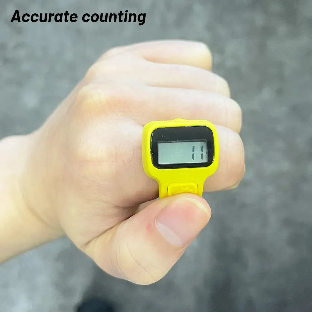 Hand Tally Counter Fitness Electronic Finger Counter Mini Digital Display Hand Tally Counter 5-Digit Number Count Clicker Resettable