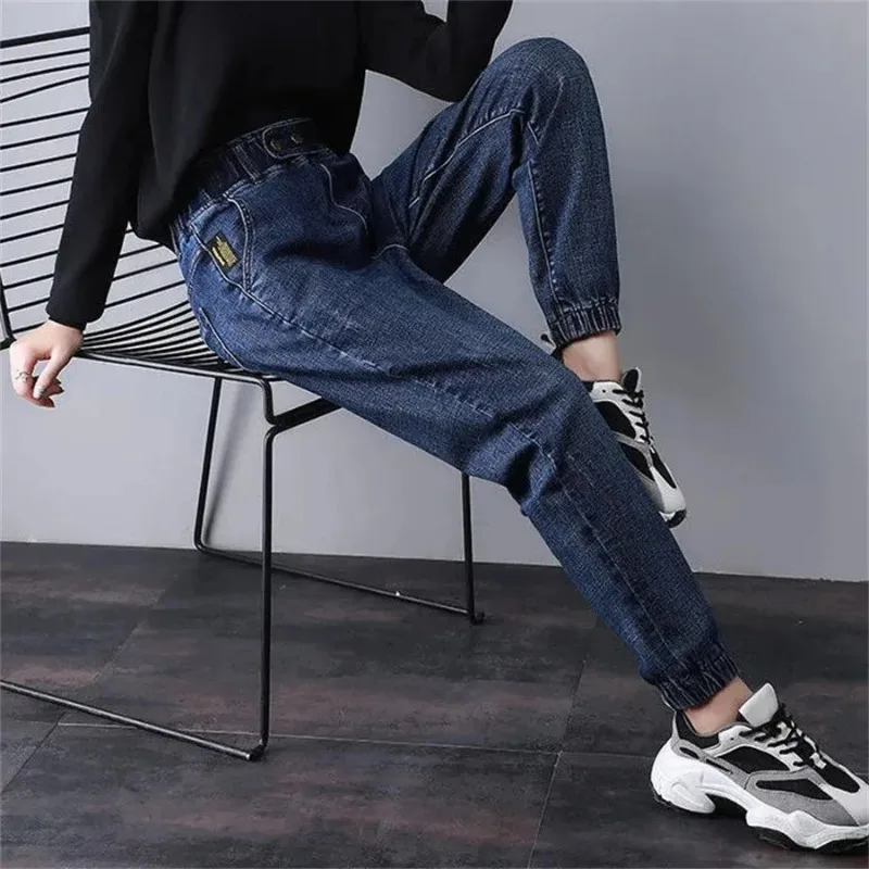 High Waist Ankle-length Pantalones Women's Jogger Jeans Spring Fall Casual Baggy Harem Denim Pants Korean New Straight Vaqueros
