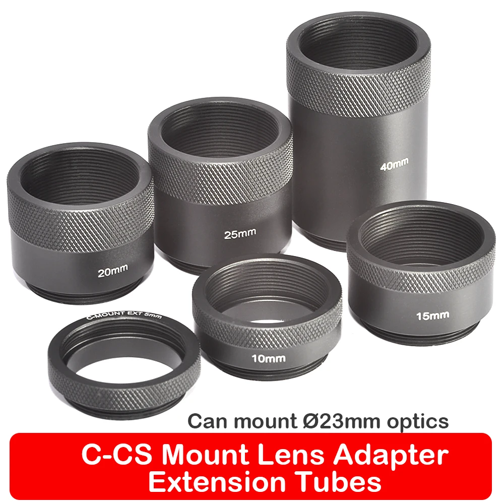 Adaptateur D'Extension C-MOUNT 50mm C-CS Pour Objectif CCTV