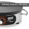 Commercial WSC160X 16" Electric Crepe Maker, Cast Iron Cooking Surface, Stainless Steel Base, Includes Batter 6