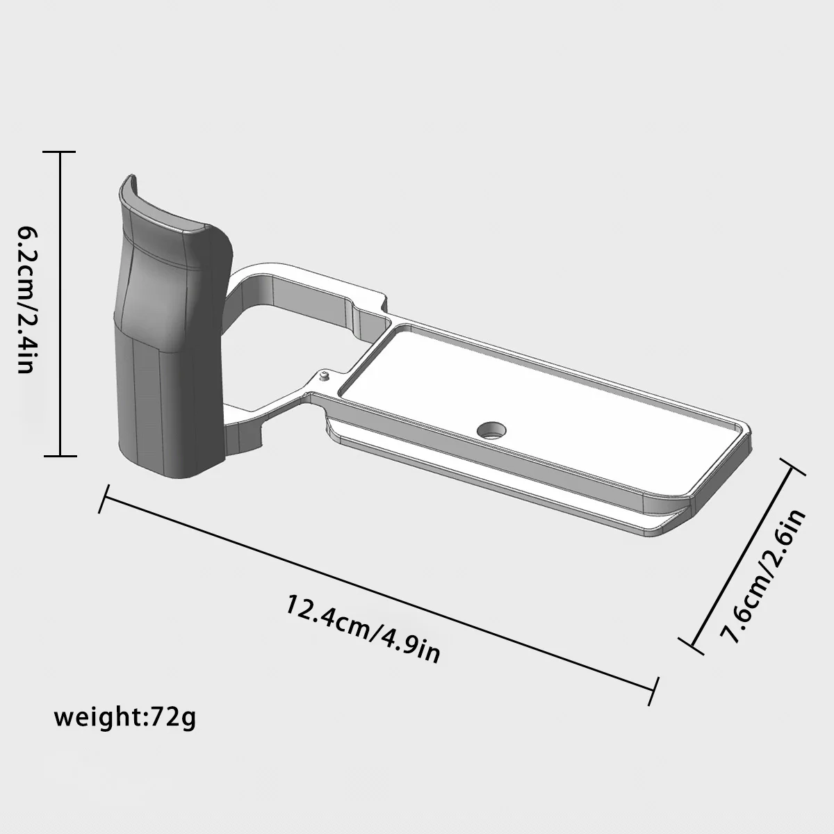 우드 핸드 그립 홀더 퀵 릴리스 플레이트 L 브래킷 베이스 A7Cii A7CR A7C2 알루미늄 합금 베이스플레이트 고품질