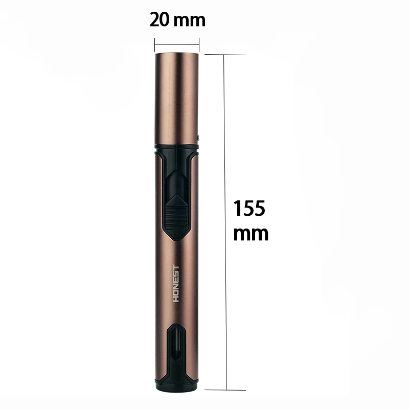 Metal Torch Windproof Lighter Refillable Pen Lighter Jet Flame Butane Kitchen BBQ Candle Camping Men's Gadget bbq lighter butane gas lighter