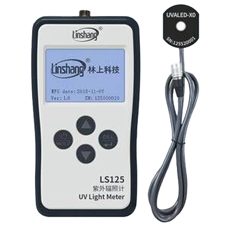 Linshang UVALED-X0 Probe UVA LED Sensor for LS125 UV Power Meter Test Intensity and Energy of UV LED Point Light Curing