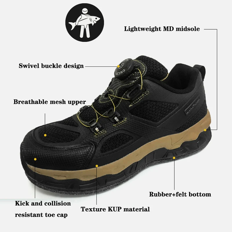 Waterproof Fishing Wader for Men Anti-slip Rock Fishing Shoes Spring Summer Shoes Boots Breathable Size 39-46