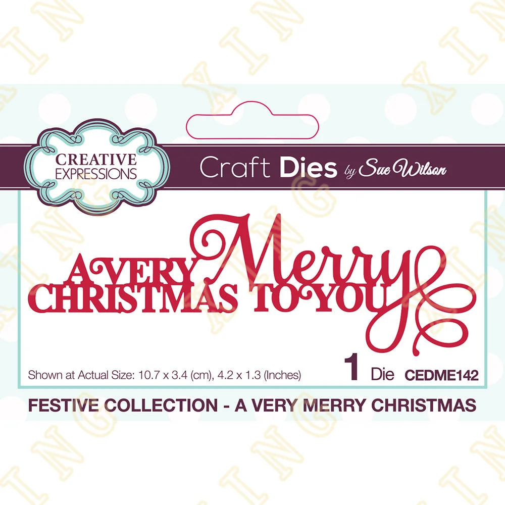 

A Very Merry Christmas Metal Cutting Dies Craft Embossing Make Paper Greeting Card Making Template DIY Handmade 2023 New