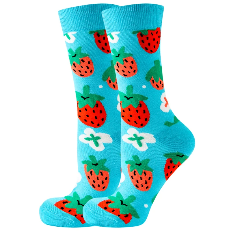 Autumn and Winter New Animal Mid tube Socks, Fruit Men's Socks, Cute Fashion Socks, Food Funny Socks