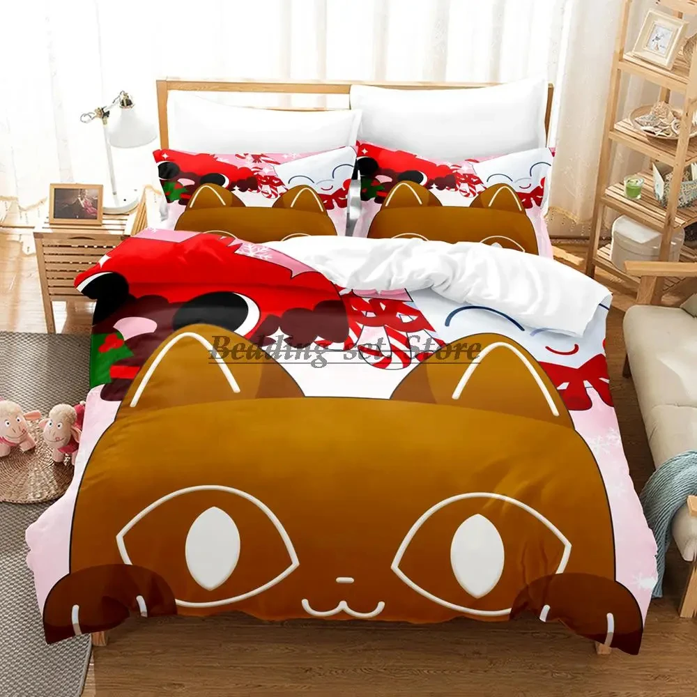 

Cat Pet Simulator X Bedding Set Single Twin Full Queen King Size Aldult Bedding Set Duvet Cover Sets Soft and comfortable