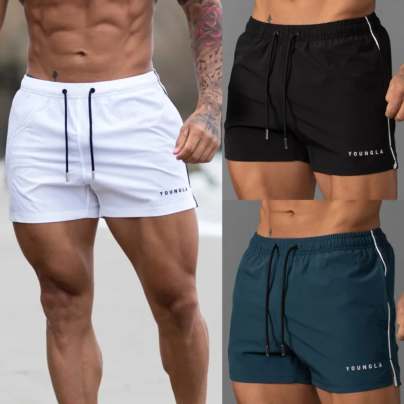 New Summer Men's Shorts Jogger Gym Sports Fitness Running Basketball Training Beach Shorts Quick Drying Breathable Shorts men 1