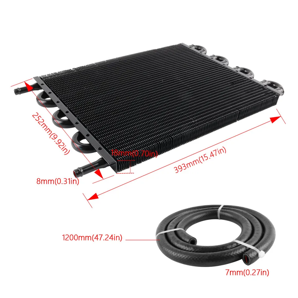 Kit Radiatore Olio Universale | 4 File Alluminio | Per Trasmissione E Servosterzo