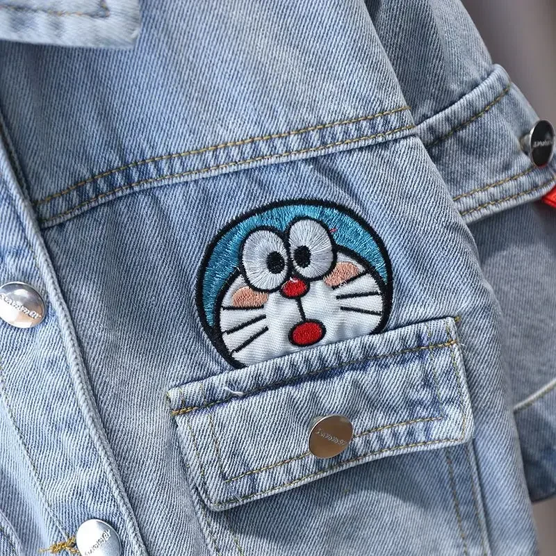 Kids denim jacket Doraemon boy spring autumn 3 to 7 years old baby cartoon fashion jacket
