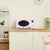 QWNostalgia Retro Countertop Microwave Oven - Large 800-Watt - 0.9 cu ft - 12 Pre-Programmed Cooking Settings - Digital Clock 6