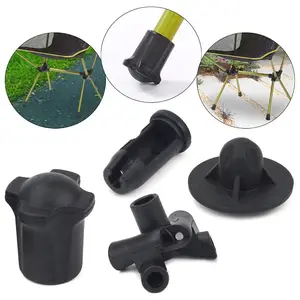 1Set Camping Chair Accessories Moon Chair Leg Covers Anti-slip Plug Connector Foot Covers Wear-resistant Removable